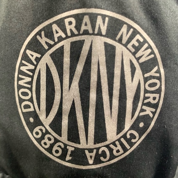 DONNA KARAN Jacket circa1989 Premium Blend Down PufferCoat w Hood Designer BLK S - Picture 11 of 14